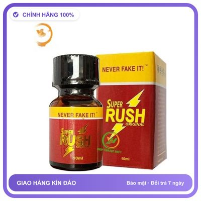 Sản phẩm hỗ trợ tăng sinh lý Chai sản phẩm hít Popper Super Rush 10ml tăng khoái cảm Chai 10ml Loại Tốt