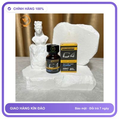 Sản phẩm hỗ trợ tăng sinh lý Chai sản phẩm hít Popper C4 vàng tăng kích thích khoái cảm 10ml Hàng Nhập Khẩu