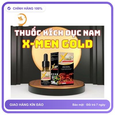 Sản phẩm hỗ trợ tăng sinh lý dạng nước cực mạnh X-men Gold Dành Cho Nam - Tăng Ham Muốn Thăng Hoa Hàng Chuẩn