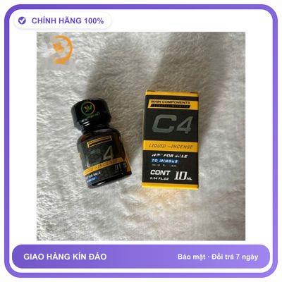 Sản phẩm hỗ trợ tăng sinh lý Chai sản phẩm hít Popper C4 vàng tăng kích thích khoái cảm 10ml Chính Hãng An Toàn Tiện Lợi Giao Nhanh Toàn Quốc Cao Cấp