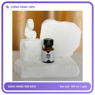 Sản phẩm hỗ trợ tăng sinh lý Chai hít hỗ trợ tăng cường khoái cảm Popper Iron Fist 10ml Chai 10ml Mẫu Mới