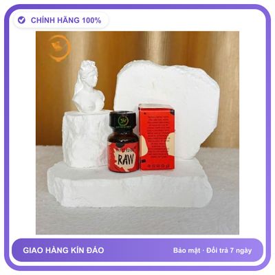 Sản phẩm hỗ trợ tăng sinh lý Chai sản phẩm hít tăng kích thích khoái cảm Popper Strenge Raw 10ml Cao Cấp