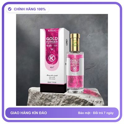 Nước Hoa Tăng Sinh Lý Nam Và Nữ cực mạnh Kakou Gold powder Chai 50ml - Hương Quyến Rũ Cuốn Hút Bản Tiêu Chuẩn Chính Hãng