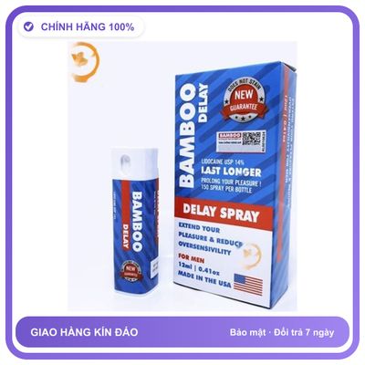 Viên uống hỗ trợ tăng cường sinh lý nam giới Chai xịt Bamboo Delay hàng USA chống xuất tinh sớm chai Cao Cấp