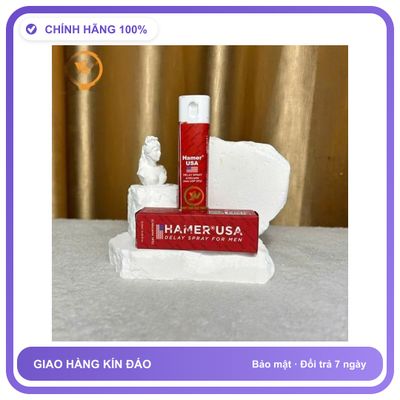 Viên uống hỗ trợ tăng cường sinh lý nam giới Chai xịt HAMER USA chống xuất tinh sớm hộp 1 chai 12,5ml Hàng Nhập Khẩu