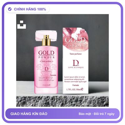 Nước Hoa Tăng Sinh Lý Nam Và Nữ cực mạnh Gold Powder D - Hương Quyến Rũ Cuốn Hút Loại Tốt Hàng Nhập Khẩu