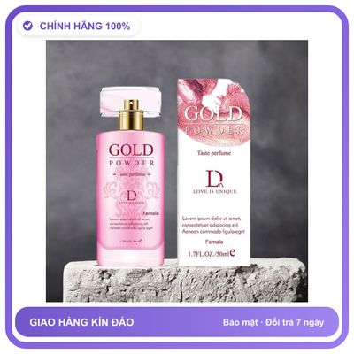 Nước Hoa Tăng Sinh Lý Nam Và Nữ cực mạnh Gold Powder D - Hương Quyến Rũ Cuốn Hút Chính Hãng An Toàn Tiện Lợi Giao Nhanh Toàn Quốc Bản Mới