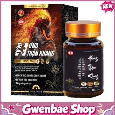 Hưng Thận Khang - Hỗ Trợ Làm Chậm Quá Trình Mãn Dục Nam (Hộp 30 Viên) Gwenshop Chính Hãng