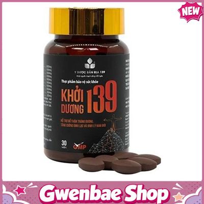 Khởi Dương 139 - Hỗ Trợ Bổ Thận, Tráng Dương, Tăng Cường Sức Khỏe Sinh Lý (Hộp 30 Viên) Gwenshop Chính Hãng Hàng Nhập Khẩu