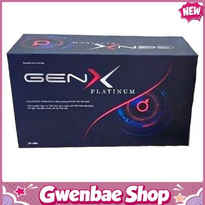 Viên Uống Gen X Platinum - Hỗ Trợ Bổ Thận, Tráng Dương, Tăng Sinh Lý Nam (Hộp 24 Viên) Gwenshop Chính Hãng Mẫu Mới