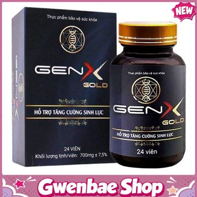 Gen X Gold - Hỗ Trợ Tăng Cường Sinh Lực (Hộp 24 Viên) Gwenshop Chính Hãng