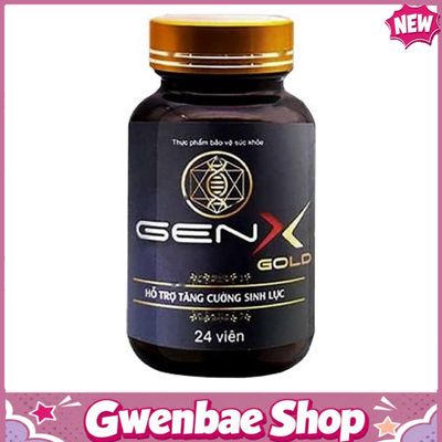 Gen X Gold - Hỗ Trợ Tăng Cường Sinh Lực (Hộp 24 Viên) Gwenshop Chính Hãng Hàng Nhập Khẩu