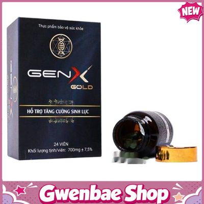 Gen X Gold - Hỗ Trợ Tăng Cường Sinh Lực (Hộp 24 Viên) Gwenshop Chính Hãng Mẫu Mới