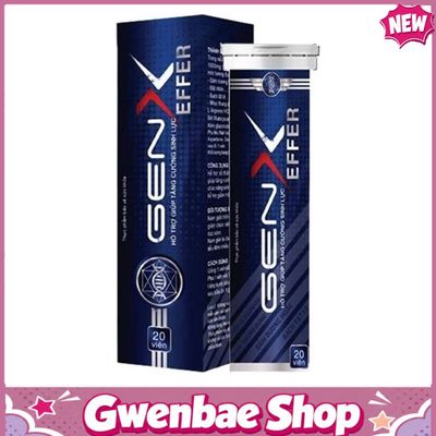 Gen X Effer - Hỗ Trợ Giúp Tăng Cường Sinh Lực Phái Mạnh (Tuýp 20 Viên) Gwenshop Chính Hãng