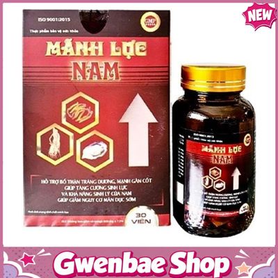 Mãnh Lực Nam - Hỗ Trợ Tăng Cường Khả Năng Sinh Lý Nam Giới (Hộp 30 Viên) Gwenshop Chính Hãng