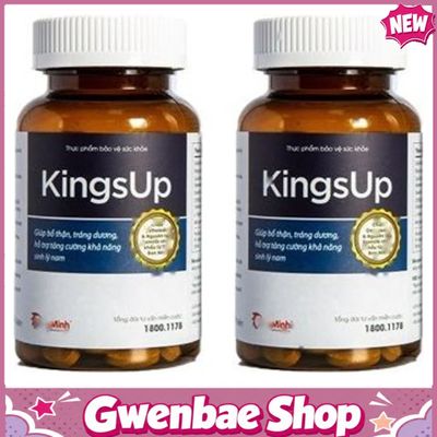 Kings Up - Viên Uống Hỗ Trợ Hạn Chế Quá Trình Mãn Dục Nam (Hộp 80 Viên) Gwenshop Chính Hãng Mẫu Mới