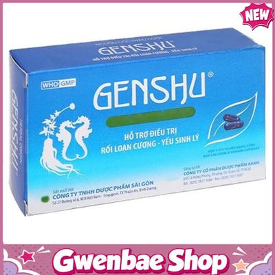 Viên Sinh Lý Genshu - Giúp Bổ Thận, Tráng Dương & Yếu Sinh Lý (Hộp 30 Viên) Gwenshop Chính Hãng