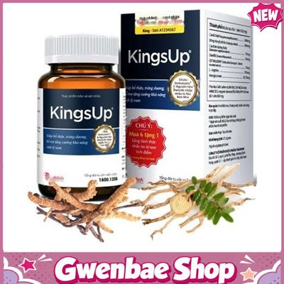 Viên Uống Kings Up - Giúp Bổ Thận, Tráng Dương & Hạn Chế Quá Trình Mãn Dục Sớm Gwenshop Chính Hãng Mẫu Mới