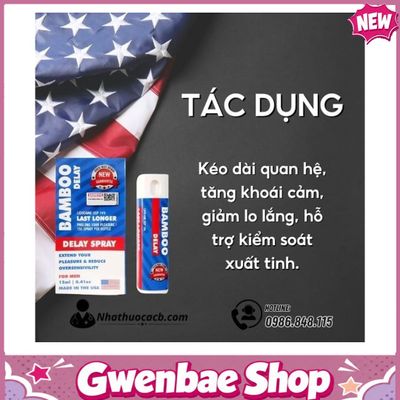Bamboo Delay Giúp Kéo Dài Thời Gian Quan Hệ Hiệu Quả Gwenshop Chính Hãng Bản Tiêu Chuẩn