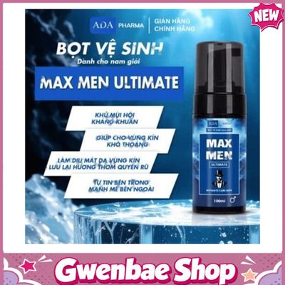 Bọt Vệ Sinh Nam Giới Max Men ADA 100ml Gwenshop Chính Hãng Mẫu Mới