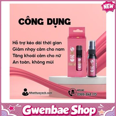 Chai Xịt EROS RELAX WOMAN Kéo Dài Thời Gian Quan Hệ Gwenshop Chính Hãng Bản Tiêu Chuẩn