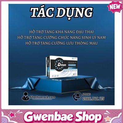 Dmen Giúp Hỗ Trợ Tăng Cường Sức Khỏe Sinh Lý Nam Giới Gwenshop Chính Hãng Bản Tiêu Chuẩn