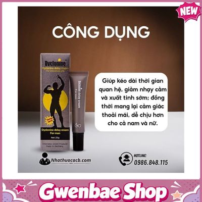 Gel Dyclonine Tăng Thời Gian Yêu Và Kéo Dài Thời Gian Yêu Gwenshop Chính Hãng Bản Tiêu Chuẩn