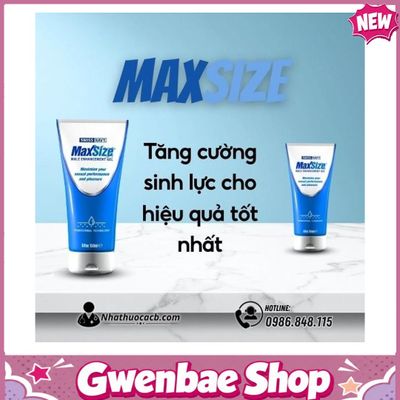 Gel Max Size USA Chống Xuất Sớm, Cải Thiện Sinh Lý Nam Giới Gwenshop Chính Hãng Hàng Nhập Khẩu