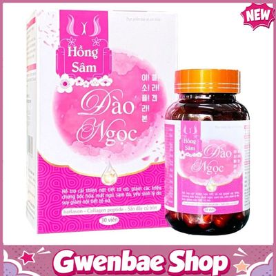 Hồng Sâm Đào Ngọc Cải Thiện Tăng Nội Tiết Tố Nữ Gwenshop Chính Hãng