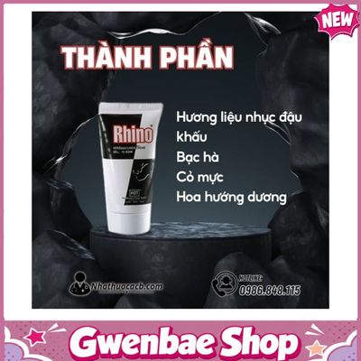 Kem Rhino Bí Quyết Giúp Phái Mạnh Lấy Lại Phong Độ Đỉnh Cao Gwenshop Chính Hãng Loại Tốt