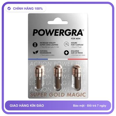 Powergra For Men - Hỗ Trợ Bổ Thận, Tráng Dương (Vỉ 3 Viên) Snapshop Chính Hãng