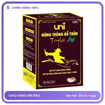 Uni Đông Trùng Bổ Thận Tùng Lộc Plus - Hỗ Trợ Tăng Cường Sinh Lý Nam (Hộp 30 Viên) Snapshop Hàng Nhập Khẩu