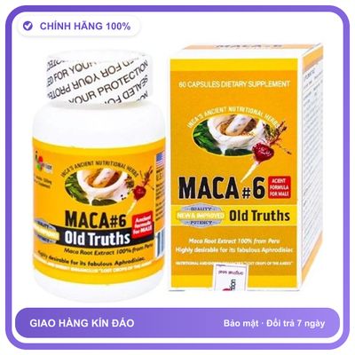 Maca #6 Old Truths - Hỗ Trợ Bổ Thận, Tráng Dương (Hộp 60 Viên) Snapshop Chính Hãng