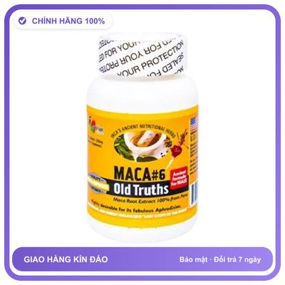 Maca #6 Old Truths - Hỗ Trợ Bổ Thận, Tráng Dương (Hộp 60 Viên) Snapshop Chính Hãng Hàng Nhập Khẩu