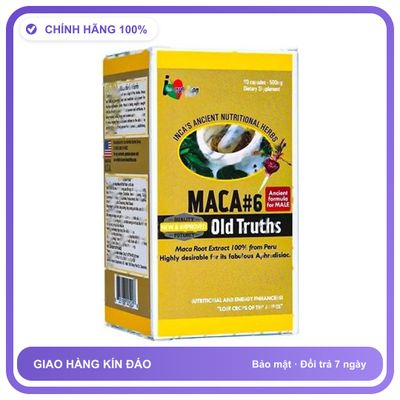 Maca #6 Old Truths - Hỗ Trợ Bổ Thận, Tráng Dương (Hộp 60 Viên) Snapshop Chính Hãng Mẫu Mới