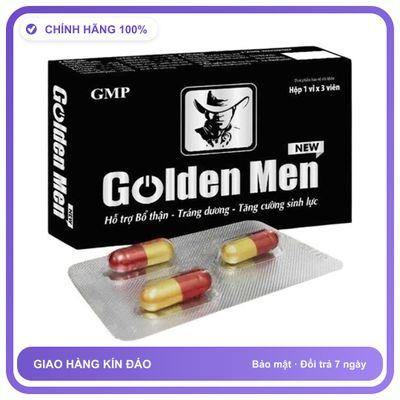 Golden Men New - Hỗ Trợ Bổ Thân, Tráng Dương (Hộp 3 Viên) Snapshop Chính Hãng
