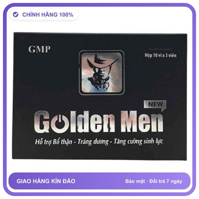 Golden Men New - Hỗ Trợ Bổ Thân, Tráng Dương (Hộp 3 Viên) Snapshop Chính Hãng Hàng Nhập Khẩu