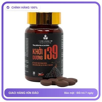 Khởi Dương 139 - Hỗ Trợ Bổ Thận, Tráng Dương, Tăng Cường Sức Khỏe Sinh Lý (Hộp 30 Viên) Snapshop Chính Hãng Hàng Nhập Khẩu