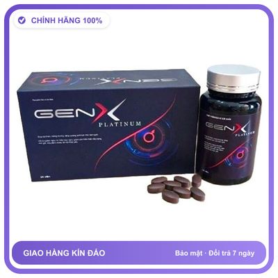 Viên Uống Gen X Platinum - Hỗ Trợ Bổ Thận, Tráng Dương, Tăng Sinh Lý Nam (Hộp 24 Viên) Snapshop Chính Hãng
