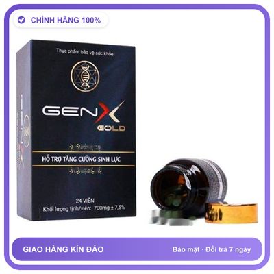 Gen X Gold - Hỗ Trợ Tăng Cường Sinh Lực (Hộp 24 Viên) Snapshop Chính Hãng Mẫu Mới