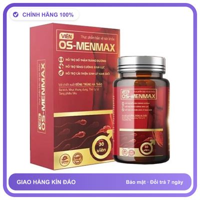 OS - MENMAX - Tăng Cường Sức Khỏe Và Sinh Lý Nam Giới (Hộp 30 Viên) Snapshop Chính Hãng