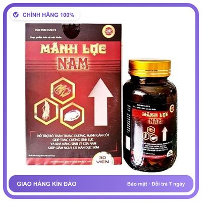 Mãnh Lực Nam - Hỗ Trợ Tăng Cường Khả Năng Sinh Lý Nam Giới (Hộp 30 Viên) Snapshop Chính Hãng