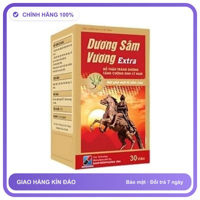 Dương Sâm Vương Extra - Hỗ Trợ Bổ Thận, Tăng Cường Sinh Lực (Hộp 30 Viên) Snapshop Chính Hãng