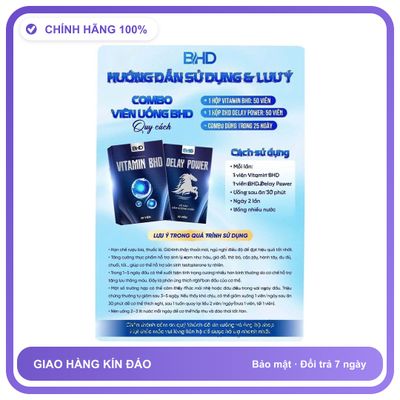 Viên Uống Vitamin BHD - Hỗ Trợ Bổ Thận, Tráng Dương Snapshop Chính Hãng Cao Cấp