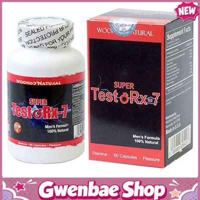 Super Testo Rx-7 - Hỗ Trợ Cải Thiện Tình Trạng Nam Giới Yếu Sinh Lý (Hộp 60 Viên) Gwenshop Bản Tiêu Chuẩn