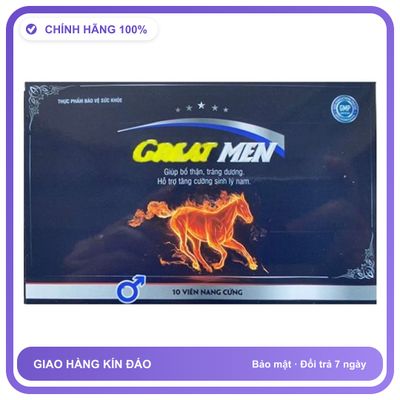 Great Men - Hỗ Trợ Tăng Cường Sinh Lý Nam Giới (Hộp 10 Viên) Snapshop Chính Hãng
