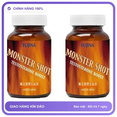 Fujina Monster Shot - Hỗ Trợ Cải Thiện Chất Lượng Tinh Trùng (Hộp 150 Viên) Snapshop Chính Hãng Hàng Nhập Khẩu