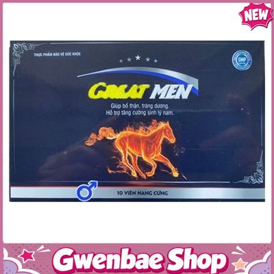 Great Men - Hỗ Trợ Tăng Cường Sinh Lý Nam Giới (Hộp 10 Viên) Gwenshop Chính Hãng