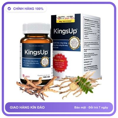 Viên Uống Kings Up - Giúp Bổ Thận, Tráng Dương & Hạn Chế Quá Trình Mãn Dục Sớm Snapshop Chính Hãng Mẫu Mới