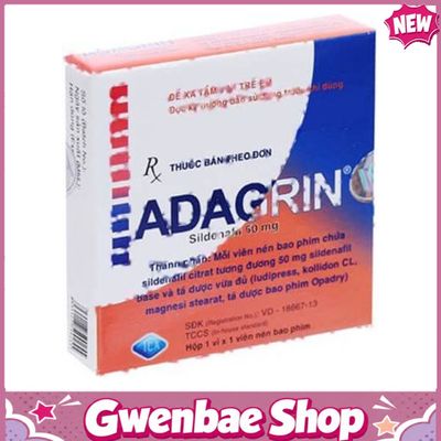 Thuốc Điều Trị Rối Loạn Sinh Lý Nam ADAGRIN 50mg Gwenshop Chính Hãng